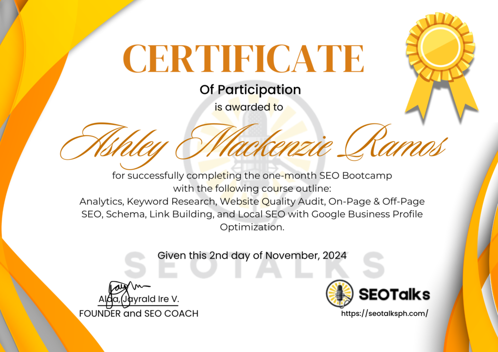 Ashley-Mackenzie-Ramos-SEO-Certificate